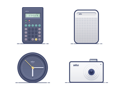 Classic product icon design about BRAUN