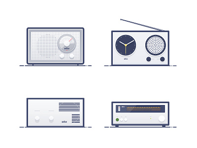 Classic product icon design about BRAUN