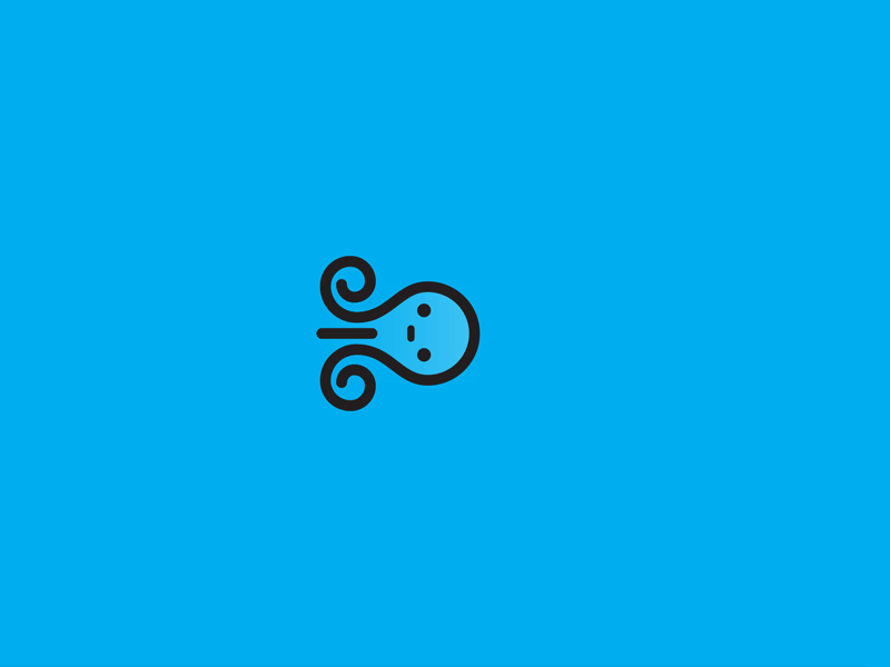 Octopus-ish-guy Swim Cycle after animation effects gif illustrator octopus quadtopus