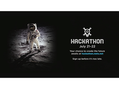 Nationwide Hackathon 2016 Marketing: Moon ad advertisment hackathon internal internal marketing marketing nationwide print print design