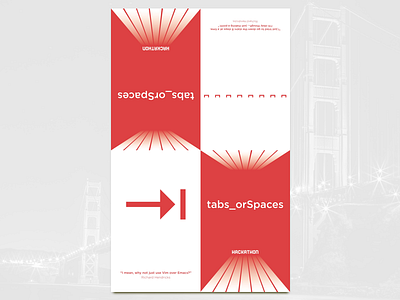 Nationwide Hackathon 2016 Team Sign: tabs_orSpaces adobe illustrator branding columbus hackathon nationwide print silicon valley team sign