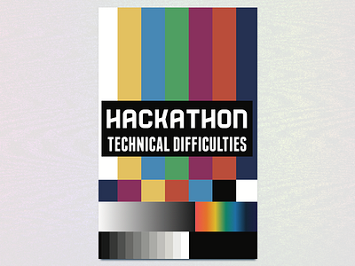 Nationwide Hackathon 2016 Team Sign: Technical Difficulties adobe illustrator branding columbus hackathon nationwide print team sign technical difficulties