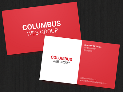 Columbus Web Group Business Cards business cards card cards cbus columbus columbus web group cwg meetup sketch 3