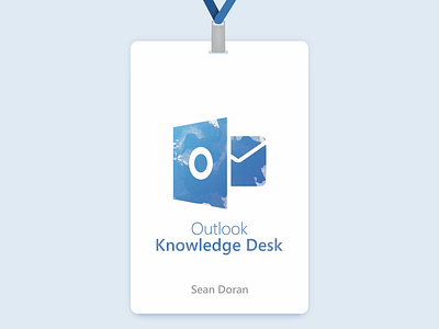 Outlook Knowledge Desk Badge adobe illustrator badge microsoft nationwide office office 365 outlook vip