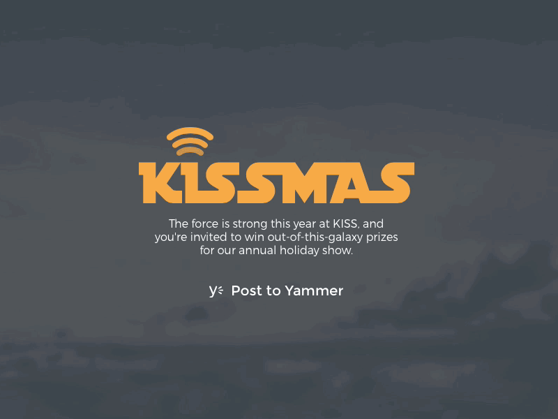 Animated Kissmas Radio Waves animated christmas css gif html star wars svg ui user interface web
