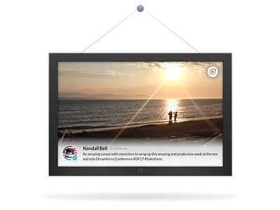 Feedfall Landing Page Artwork artwork illustration picture realistic skeuomorphic sunset tv