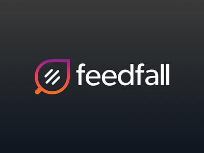 Feedfall Mark brand branding leaf logo mark wordmark