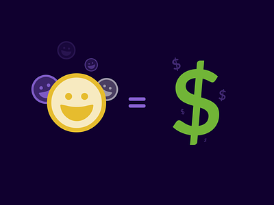 Happy Employee = Happy Shareholders = FUNNY MONEY columbus dollar dollar sign icons illustration sketch 3 smiles smiley face wiretap