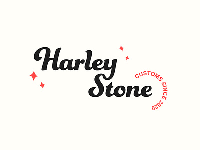 Logo: Harley Stone Customs etsy etsy shop graphic design graphics illustrator logo logo design minimal minimal design minimalism type typesetting typography