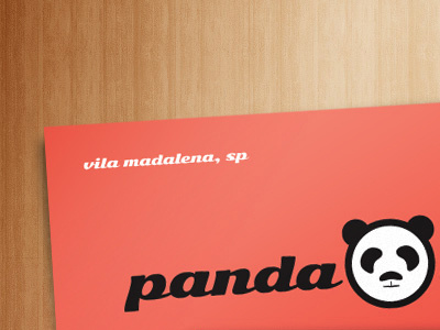 Panda Lux Business Card blue business card card logo panda paper photo print
