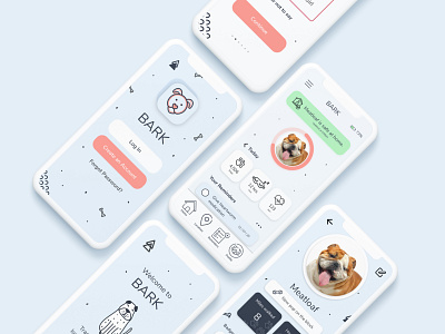 Smart dog collar mobile application activity tracking app design dog application dogs location tracking mobile app mobile app design mobile application pet app pets ui