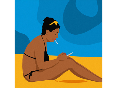 Cancun Lady design illustration illustrator