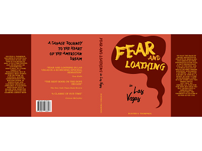 Fear and Loathing Book Concept book design illustrator indesign typography