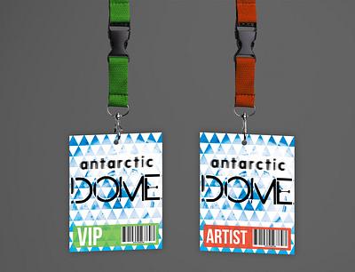 Festival Concept - Lanyards branding design festival illustrator