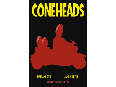 Coneheads Movie Poster Concept coneheads design illustrator movie movie poster poster