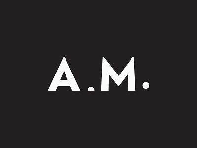 A.M. Studio Logo branding circle design identity logo moon stationery studio sun sunrise type typography