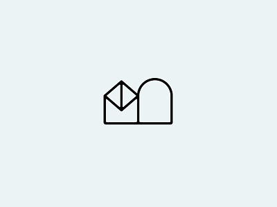 MB Logomark b branding design geometric identity initials letter logo logotype m prism