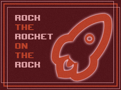 Rock the Rocket art color design farben graphic