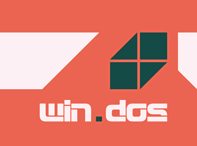 WIN DOT DOS art design graphic