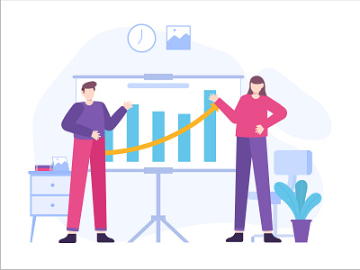 Chart app business concept design element flat flat illustration icon interface landing page layout mobile modern travel ui uiux user ux vector web