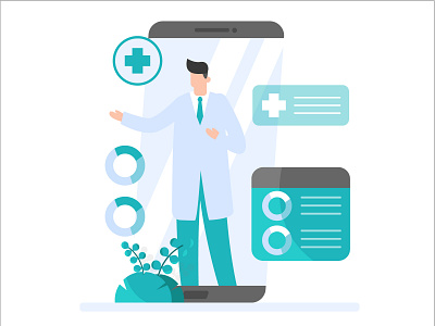 Medicine App business design flat illustration interface layout medicine mobile ui uiux ux vector web