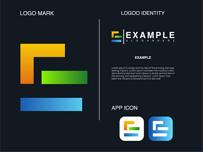 E modern logo ! abstack logo brand identity branding creative logo e letter logo gradeint identity logo design modern logo type