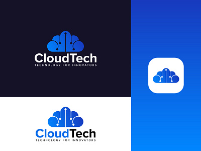 Cloud Tech Logo Design