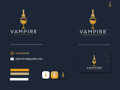 Night Club and bar logo bar logo branding gradeint identity modern night club night club and bar logo party