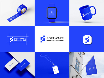 Software Logo | Development company Logo Design abstract branding design development gradeint graphic design iconic identity illustration logo logo design modern monogram logo s letter logo software software logo software logo design technology