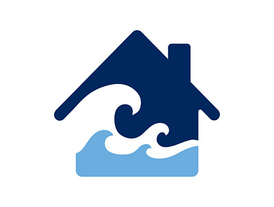 Blue House Logo branding design logo