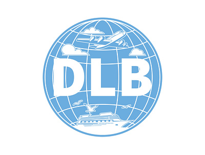 DLB Travel Agent Logo branding design graphic design logo travel travel agency