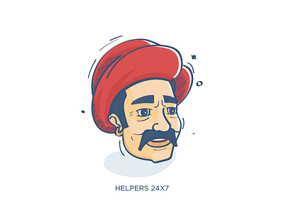 40s Helpers desi helpers illustration indian men people