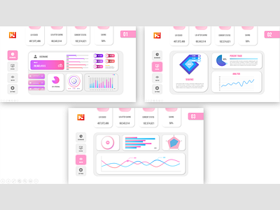 Slide : Business Analysis 3d animation branding design graphic design illustration logo ui vector web design