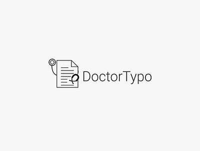 Doctor Typo doctor doctor document doctor logo document logo simple simple logo