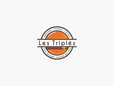 Les Triples branding design illustration illustrator logo logo design logodesign simple simple logo