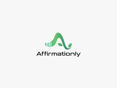 Affirmationly branding design logo logo design logodesign music music app music logo nature logo simple simple logo sound logo