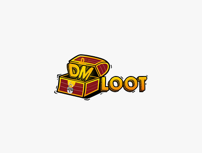 Dm Loot design logo logo design logodesign treasure treasures logo