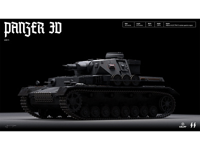Panzer IV Ausf F1. 3d c4d dark german modeling panzer iv redshift render substancepainter tank ww2