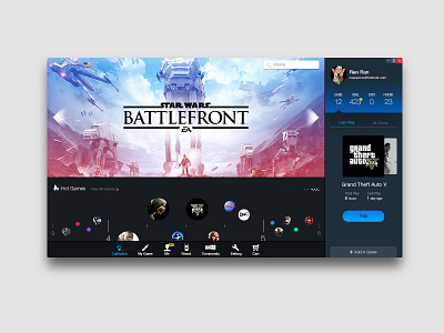 Steam Client Redesign ps redesign steam ui