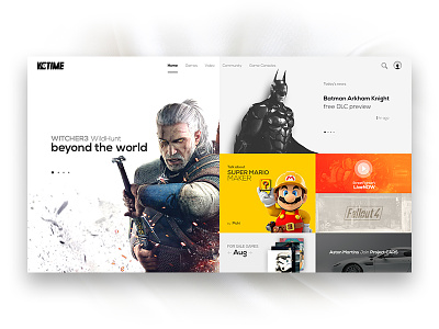 Video Game News Site Concept
