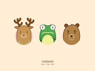 Animals animal cute flat