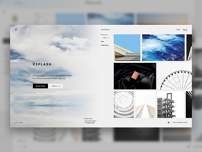 Unsplash redesign