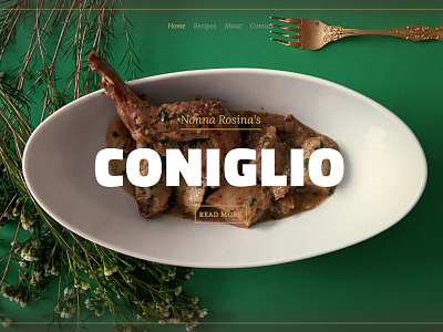 Nonna's Recipes: Coniglio food photography web website