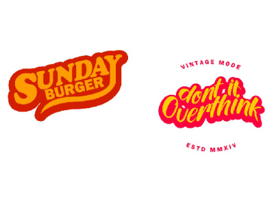 Typography Logo Restaurant