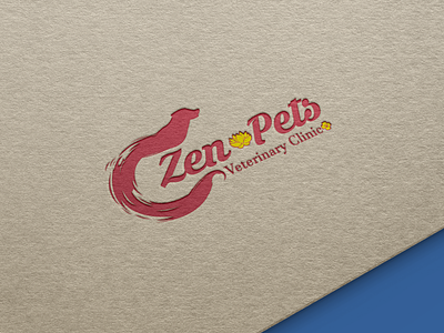 Zen Pets branding clinic graphic design illustration logo pets vet veterinary zen zen pets