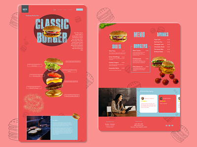 Wotr Burger burger landing page parallax ui ui design web design webapp webapp design website wotr burger