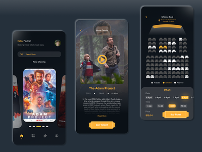 MovieWorld booking tickets mobile mobile app design mobile design movie tickets movie tickets app movies movieworld ui ui design