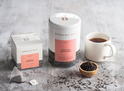 Byron Bay Tea Company art direction digital film packaging print redesign webdesign