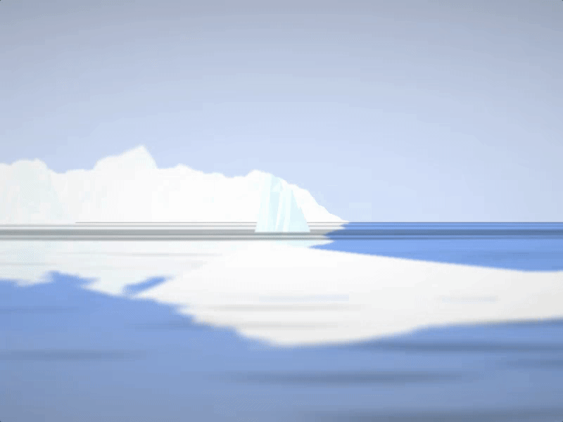 [WebGL] Iceberg canvas code creativecoding iceberg sea sinnay threejs webgl