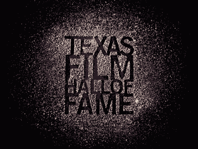 Texas Film Hall of Fame '13 Glitter Logo animation gif glitter logo photography
